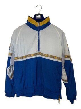 STARTER Golden State Warriors Jacket Men's Size Large Rare Zip Jacket Vintage